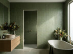 Lava Eucalypt Matt 132x132 tiles in a room