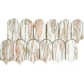 Lillypilly Boronia Fish Scale Honed 50.8x103.4, tiles laid together