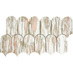 Lillypilly Boronia Fish Scale Honed 50.8x103.4, tiles laid together