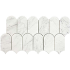Lillypilly Cirrus Fish Scale Honed 50.8x103.4, tiles laid together