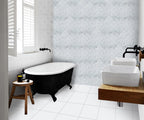 Lorne Opal Fish Scale Mosaic Sheet Satin 305x310 tile