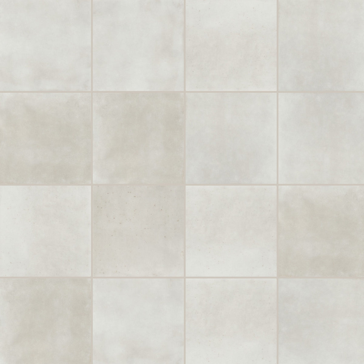 Luna Bone Gloss 100x100, true-scale swatch: 400 x 400 mm of wall at real size