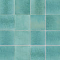 Luna Turquoise Gloss 100x100, true-scale swatch: 400 x 400 mm of wall at real size