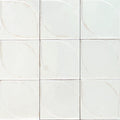 Luna White 3D Dew Gloss 100x100, tiles laid together