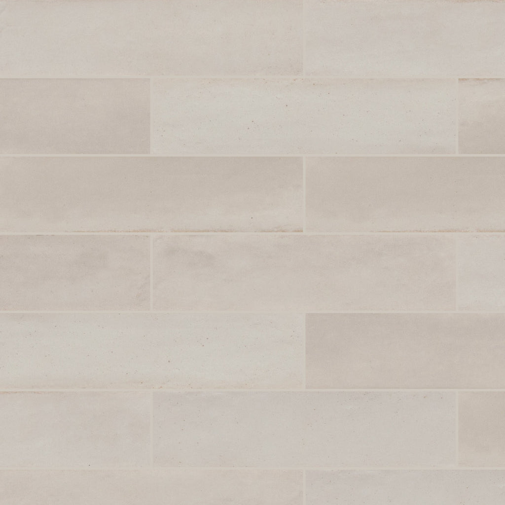 Luna Bone Gloss 60x240, true-scale swatch: 400 x 400 mm of wall at real size