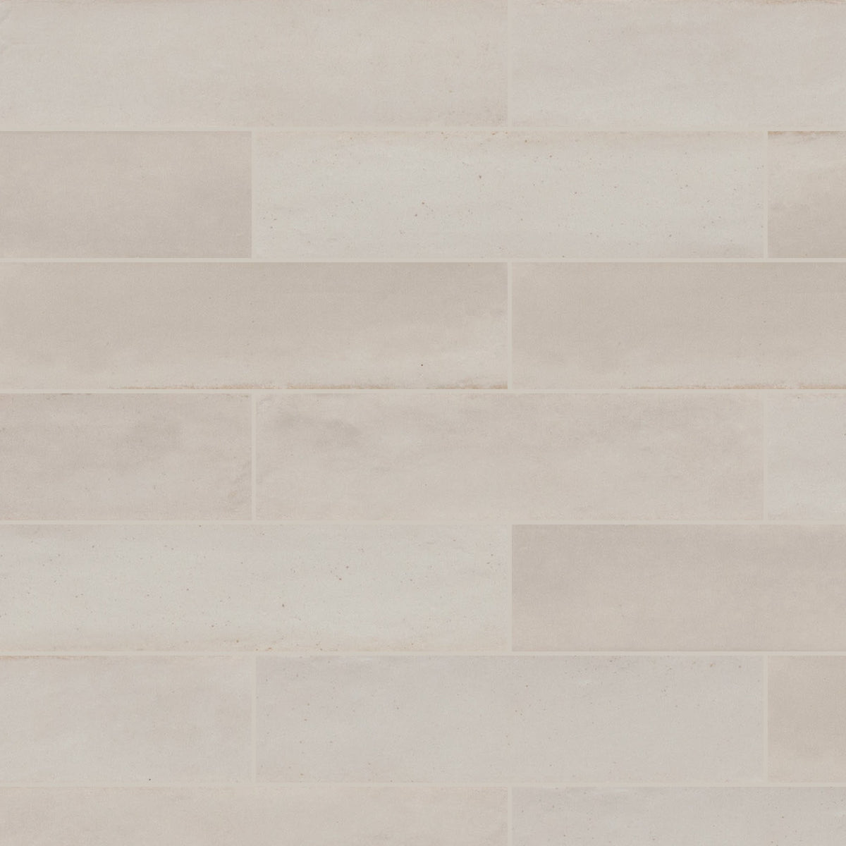 Luna Bone Gloss 60x240, true-scale swatch: 400 x 400 mm of wall at real size