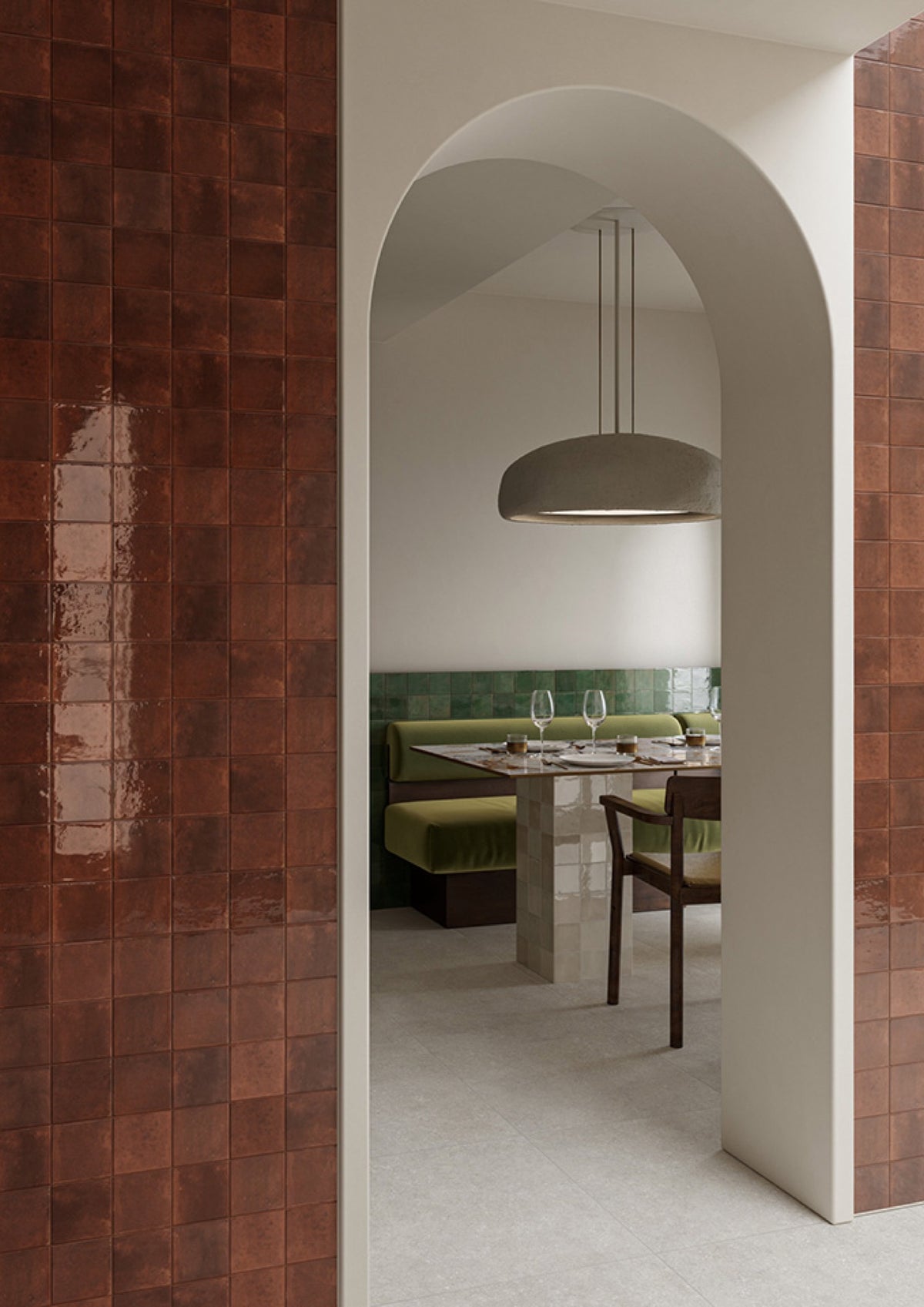 Luna Red Gum Gloss 100x100 tile