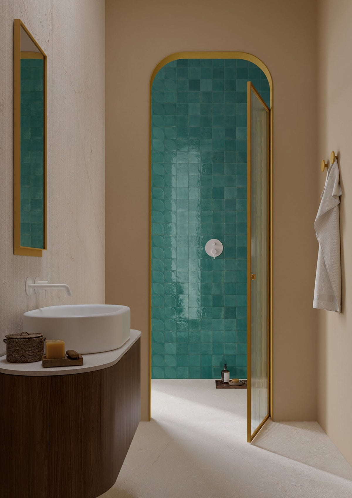 Luna Seagrass Gloss 100x100 tile