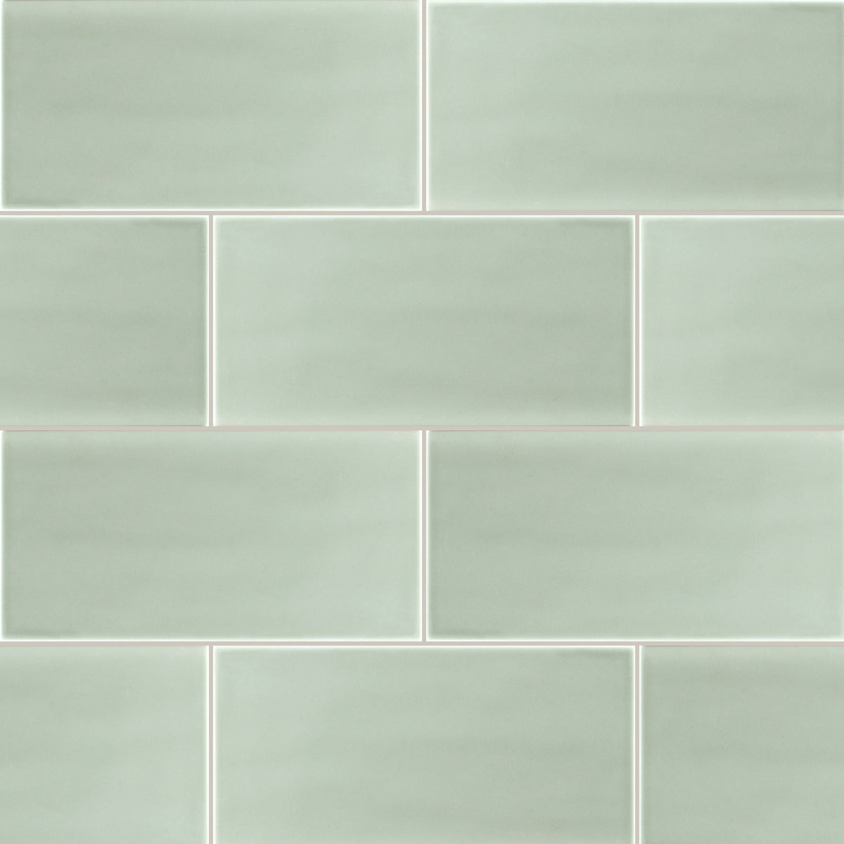 Mint Matt 100x200, true-scale swatch: 400 x 400 mm of wall at real size