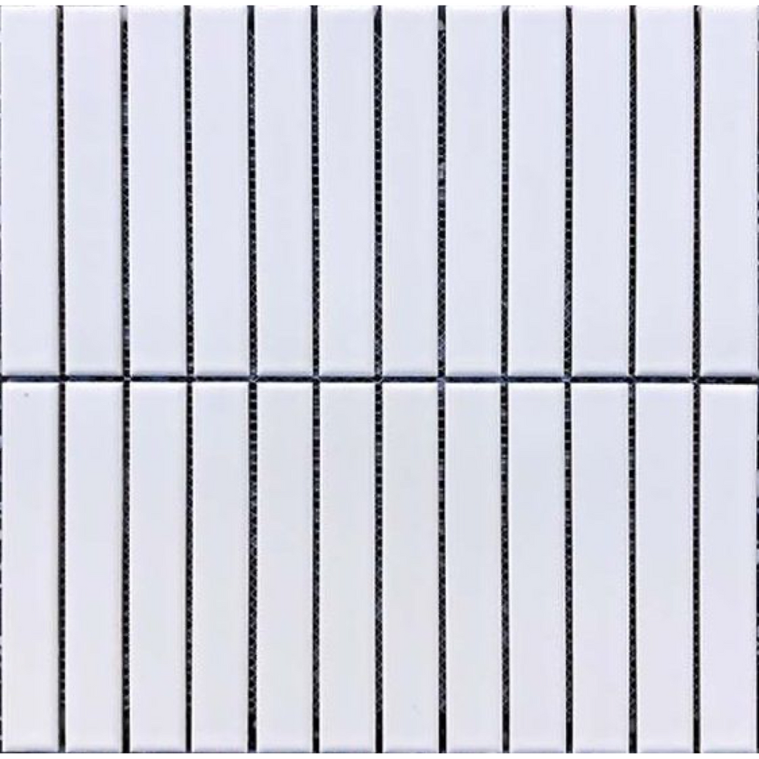 Mulga Paper Daisy Finger Mosaic Matt 22x145, tiles laid together