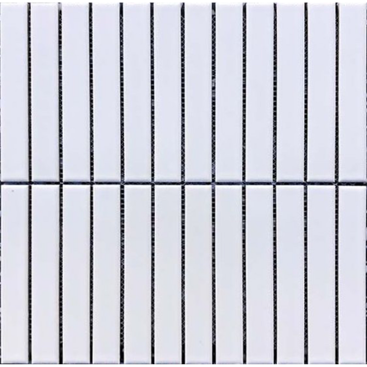 Mulga Paper Daisy Finger Mosaic Matt 22x145, tiles laid together