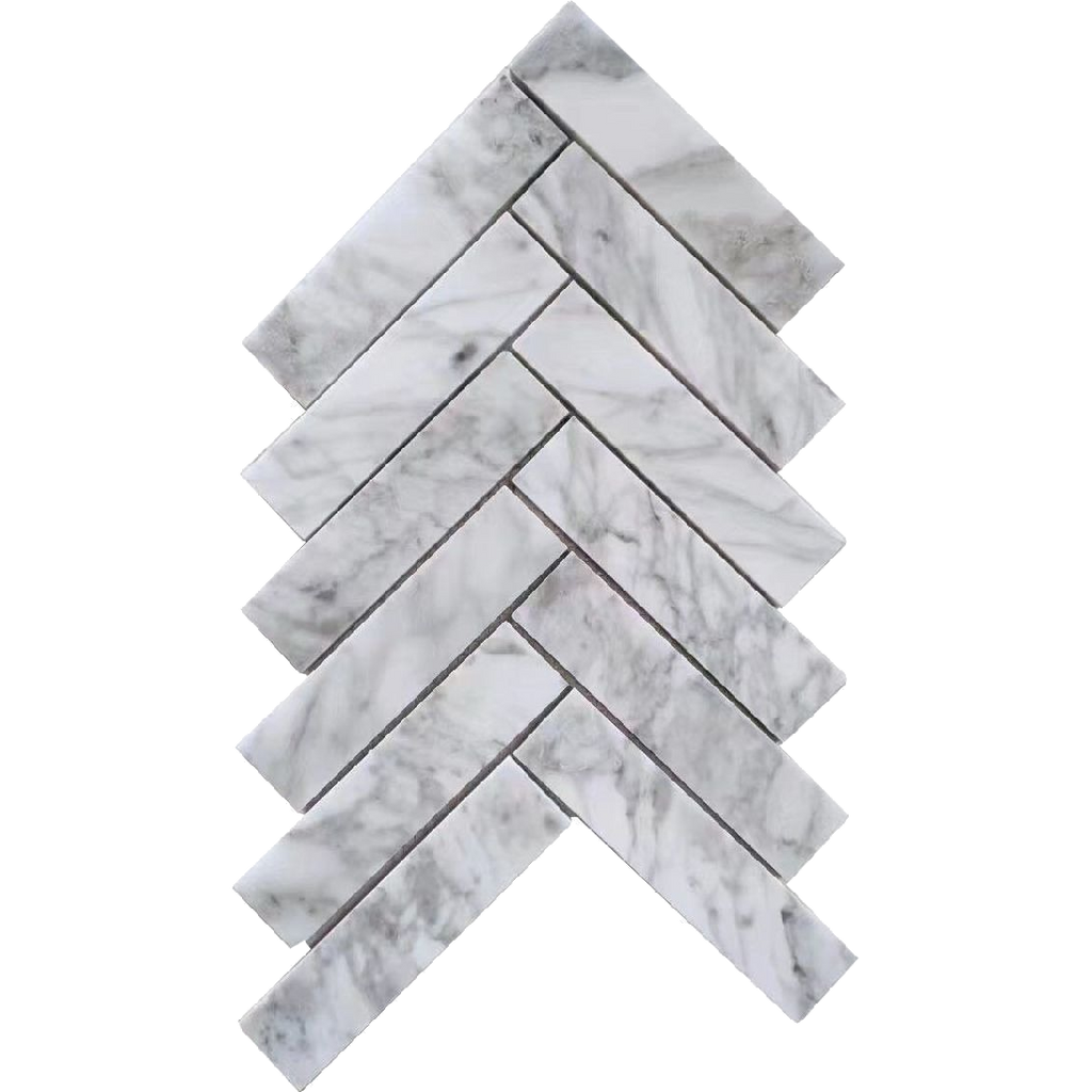 Murrindindi Chalk Cliff Large Herringbone Honed, tiles laid together