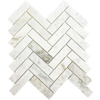 Murrindindi Mint Bush Herringbone Mosaic Honed 30x100, tiles laid together