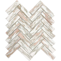 Murrindindi Pink Salt Herringbone Mosaic Honed 30x100, tiles laid together