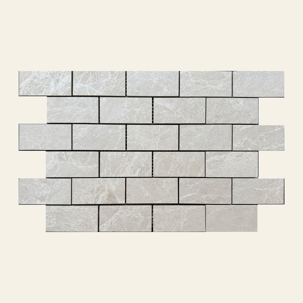 Pietra Beige Sand Matt 48x98 Mosaic, tiles laid together