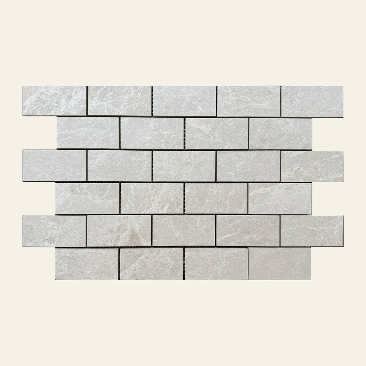 Pietra Beige Sand Matt 48x98 Mosaic, tiles laid together