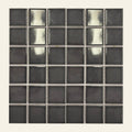 Pool Sorrento Charcoal Gloss 48x48 Mosaic, tiles laid together