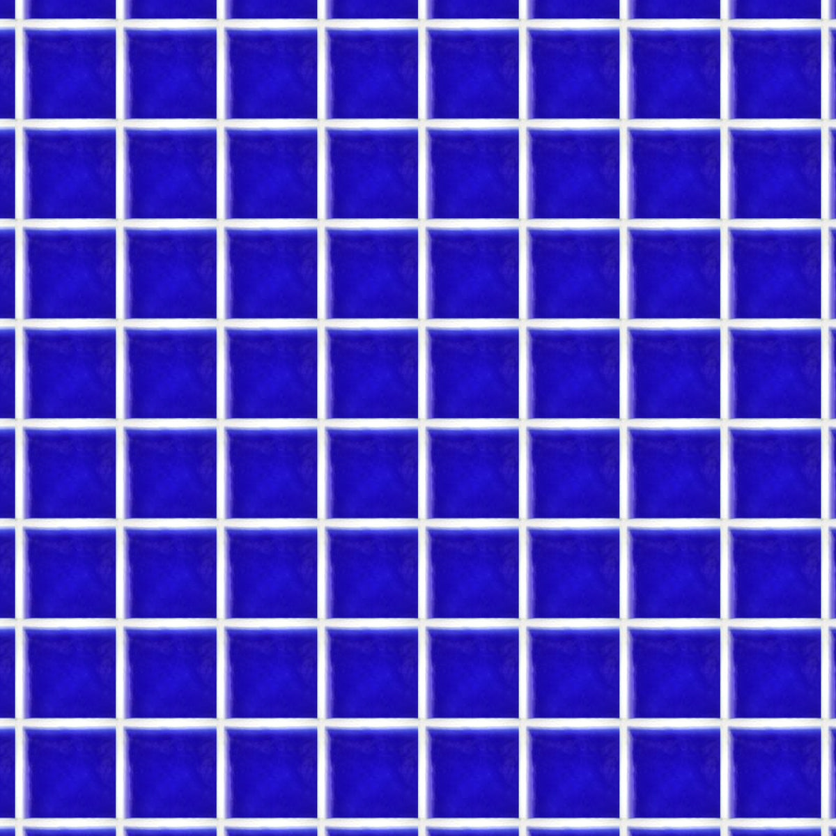 Pool Sorrento Delft Blue Gloss 48x48 Mosaic, true-scale swatch: 400 x 400 mm of wall at real size