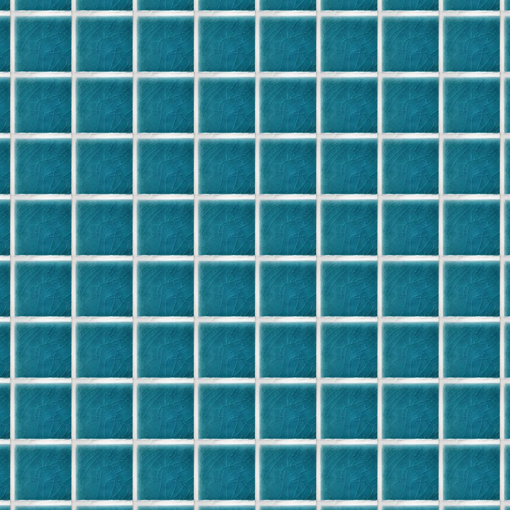Pool Sorrento Jade Green Crackle Gloss 48x48 Mosaic, true-scale swatch: 400 x 400 mm of wall at real size