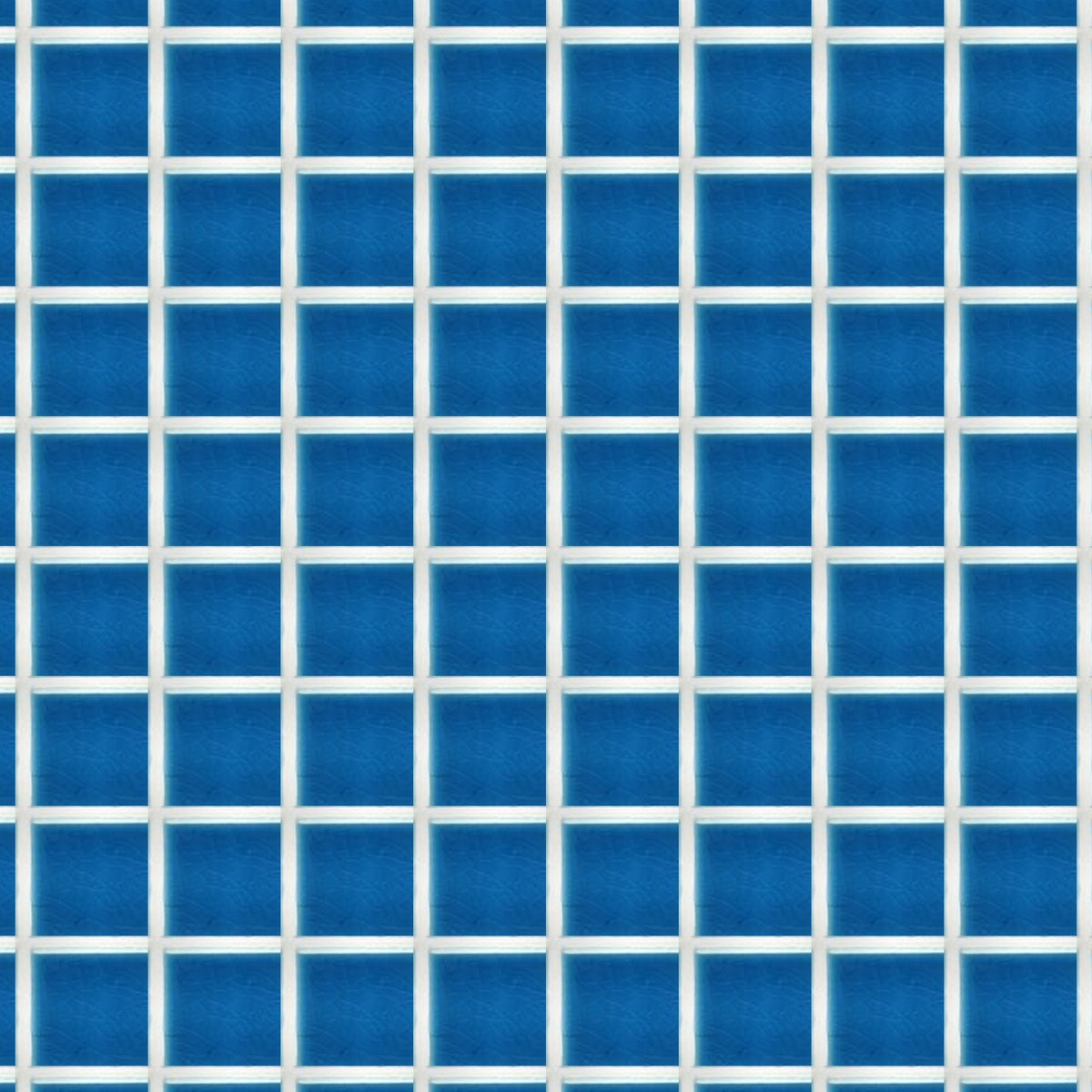 Pool Sorrento Kingfisher Blue Crackle Gloss 48x48 Mosaic, true-scale swatch: 400 x 400 mm of wall at real size