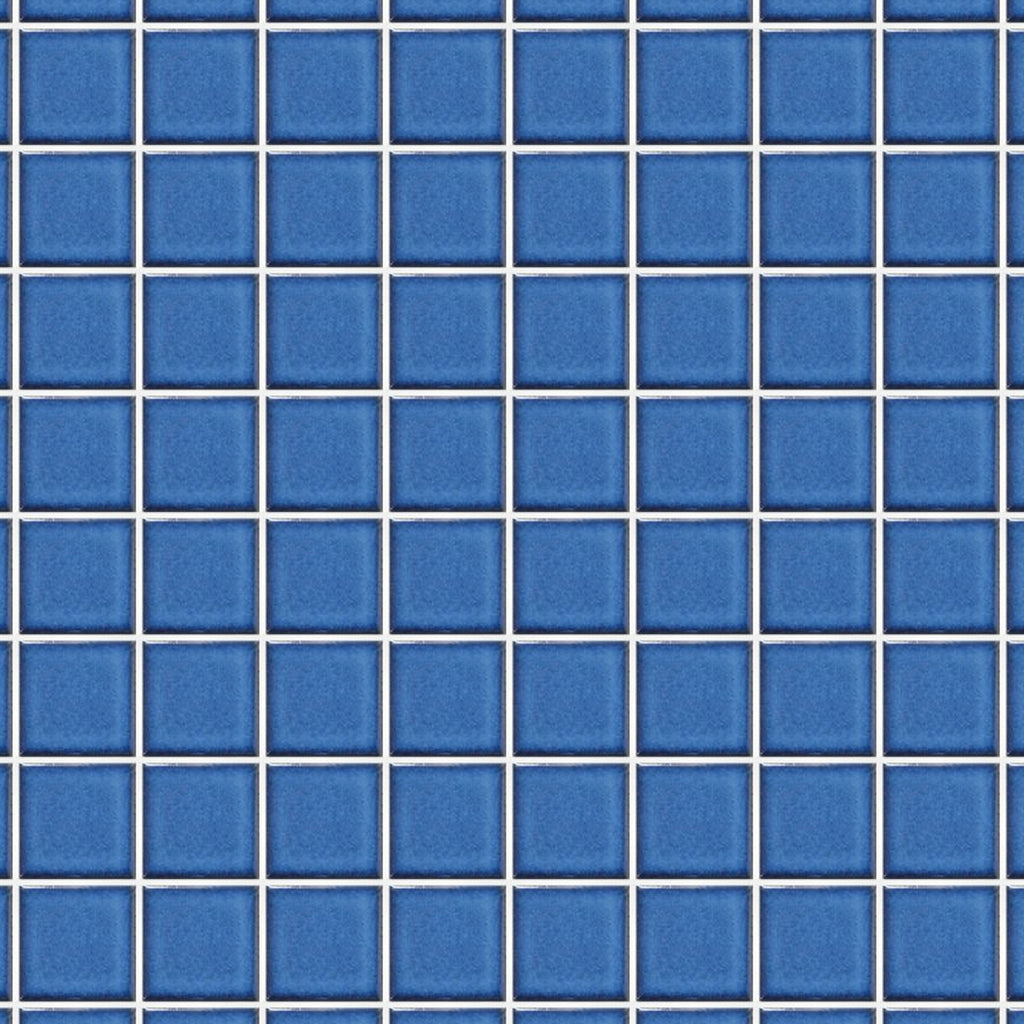 Pool Sorrento Smalt Blue Gloss 48x48 Mosaic, true-scale swatch: 400 x 400 mm of wall at real size