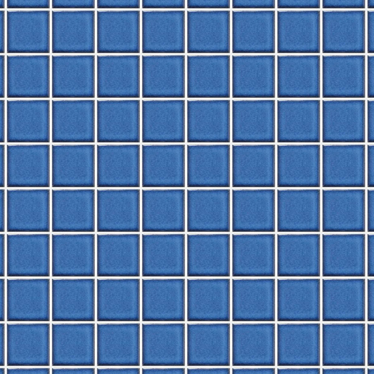 Pool Sorrento Smalt Blue Gloss 48x48 Mosaic, true-scale swatch: 400 x 400 mm of wall at real size