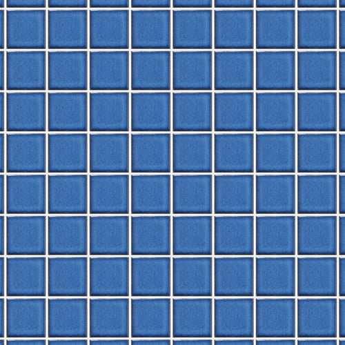 Pool Sorrento Smalt Blue Gloss 48x48 Mosaic, true-scale swatch: 400 x 400 mm of wall at real size