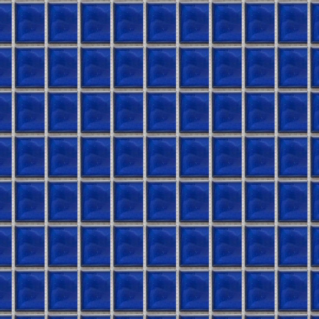 Pool Sorrento Spectrum Blue Gloss 48x48 Mosaic, true-scale swatch: 400 x 400 mm of wall at real size