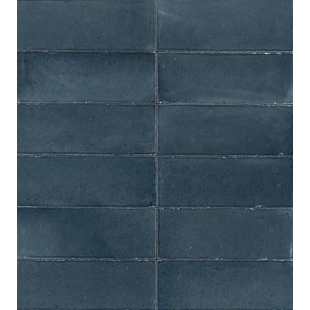 Risotto Blu Gloss 75x200, tiles laid together