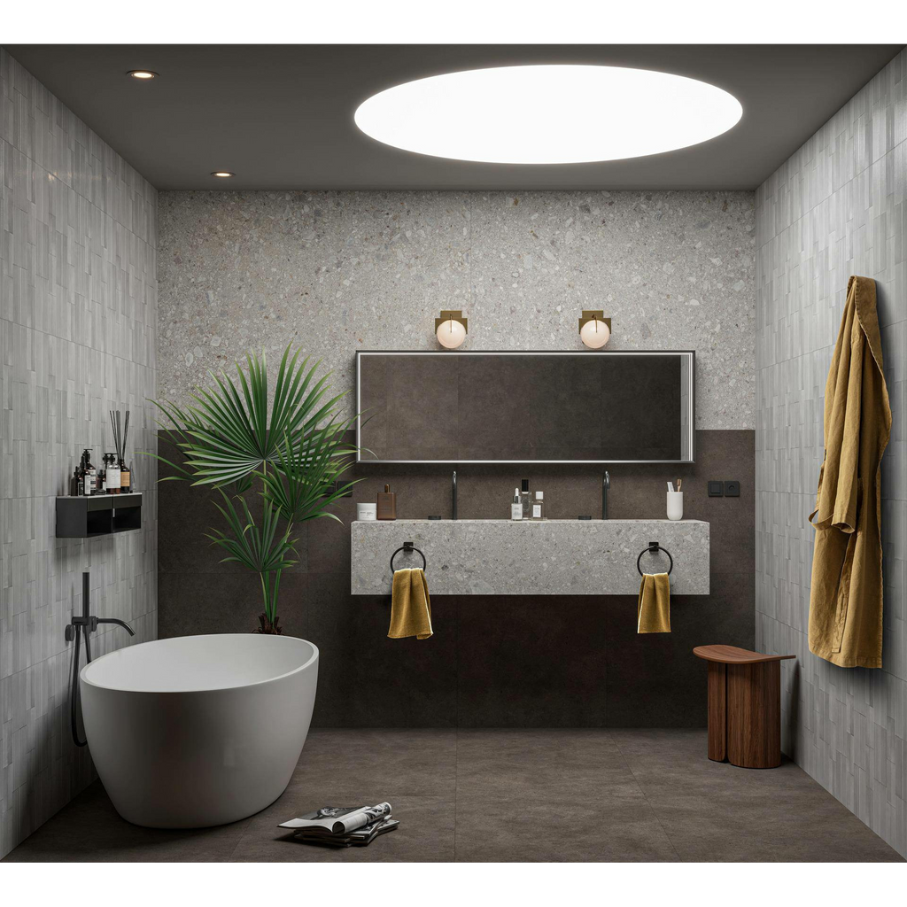 Risotto Pebble Pleat Polished 75x200 tiles