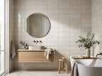 Risotto Sandbar Gloss 75x200 tiles in a room
