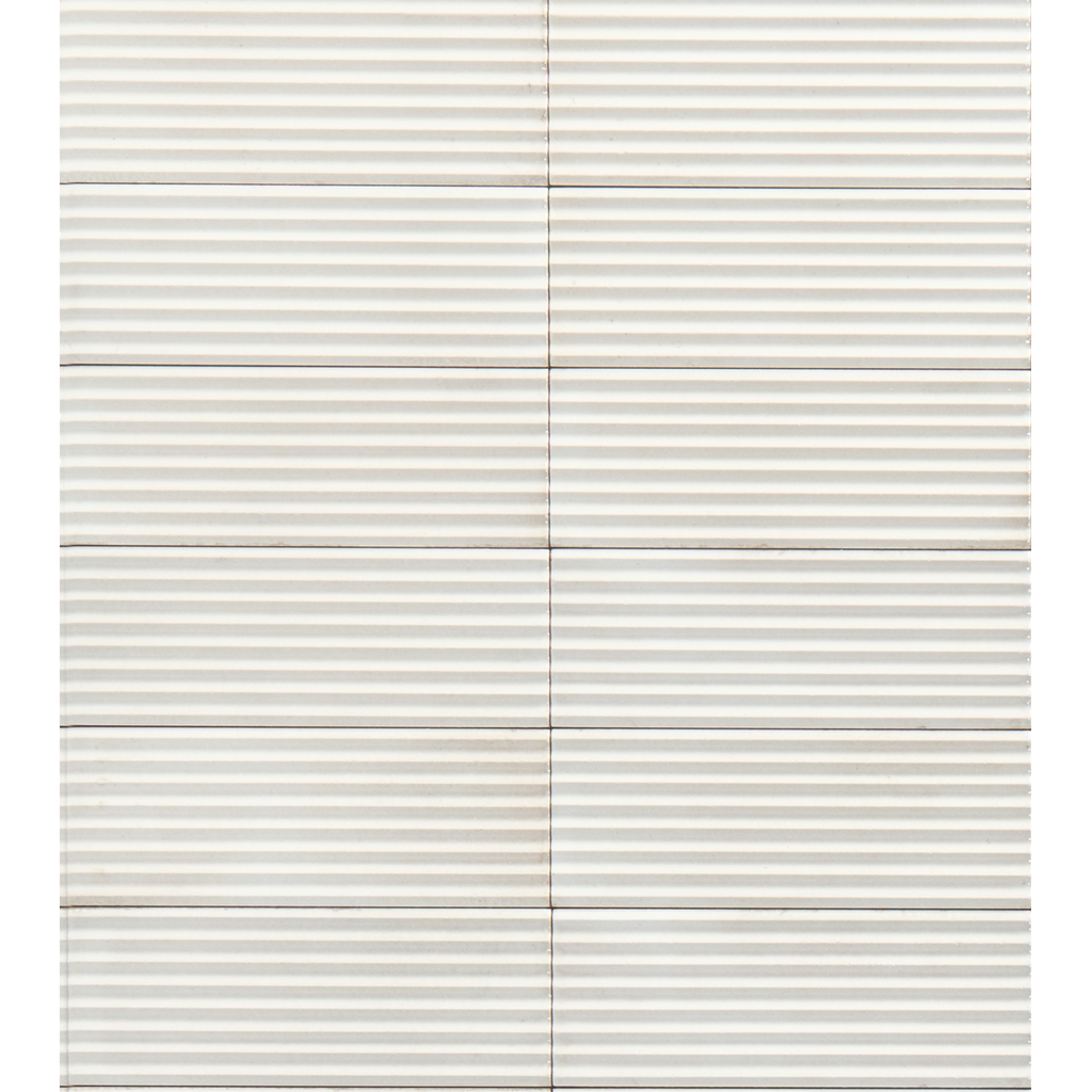 Risotto Sandbar Pleat Gloss 75x200, tiles laid together