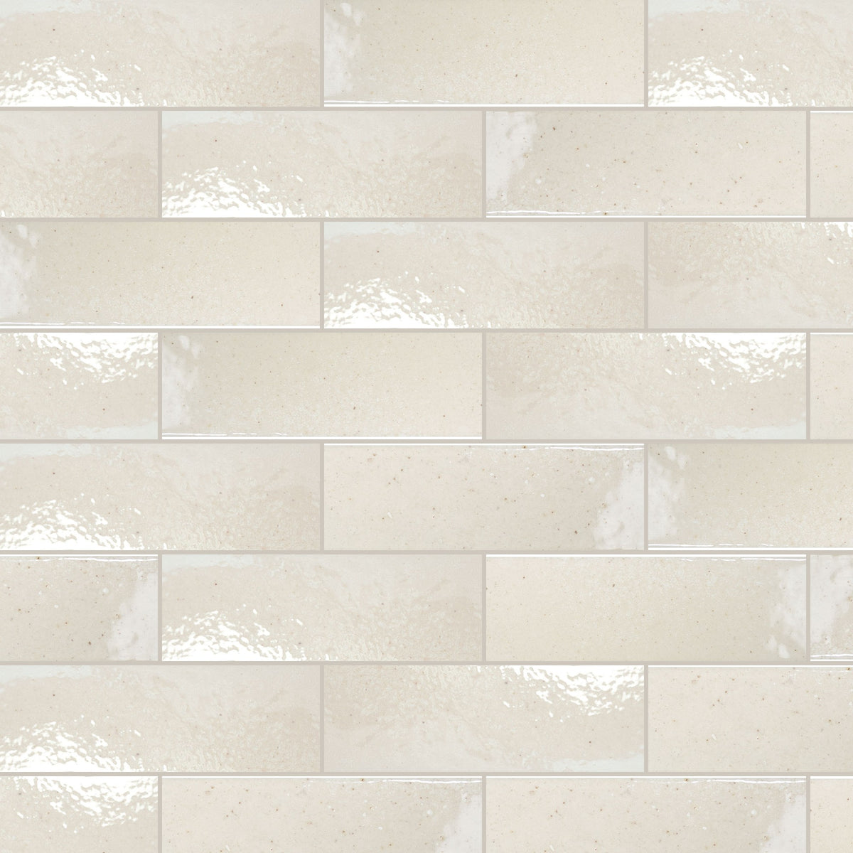 Sabil Flour Gloss 50x150, true-scale swatch: 400 x 400 mm of wall at real size