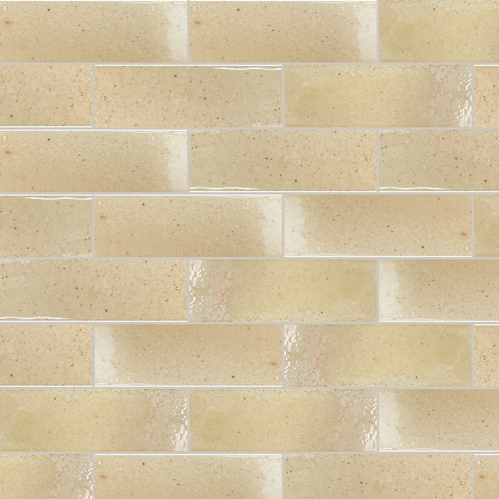 Sabil Vanilla Gloss 50x150, true-scale swatch: 400 x 400 mm of wall at real size