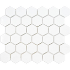 Saltbush Cirrus Hexagon Mosaic Gloss 50x50, tiles laid together
