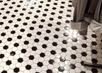 Saltbush Cirrus Hexagon Mosaic Gloss 50x50 tile