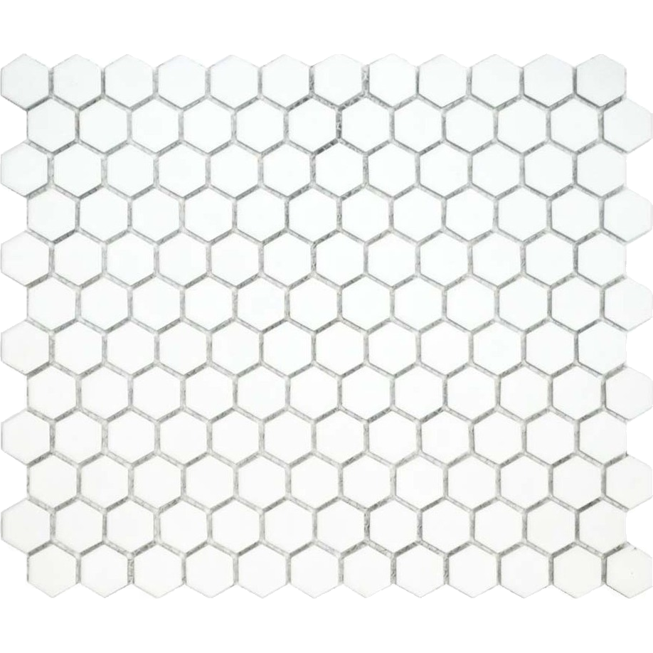 Saltbush Cirrus Hexagon Mosaic Matt 25x25, tiles laid together