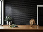 Saltbush Eclipse Hexagon Mosaic Gloss 25x25 tiles in a room
