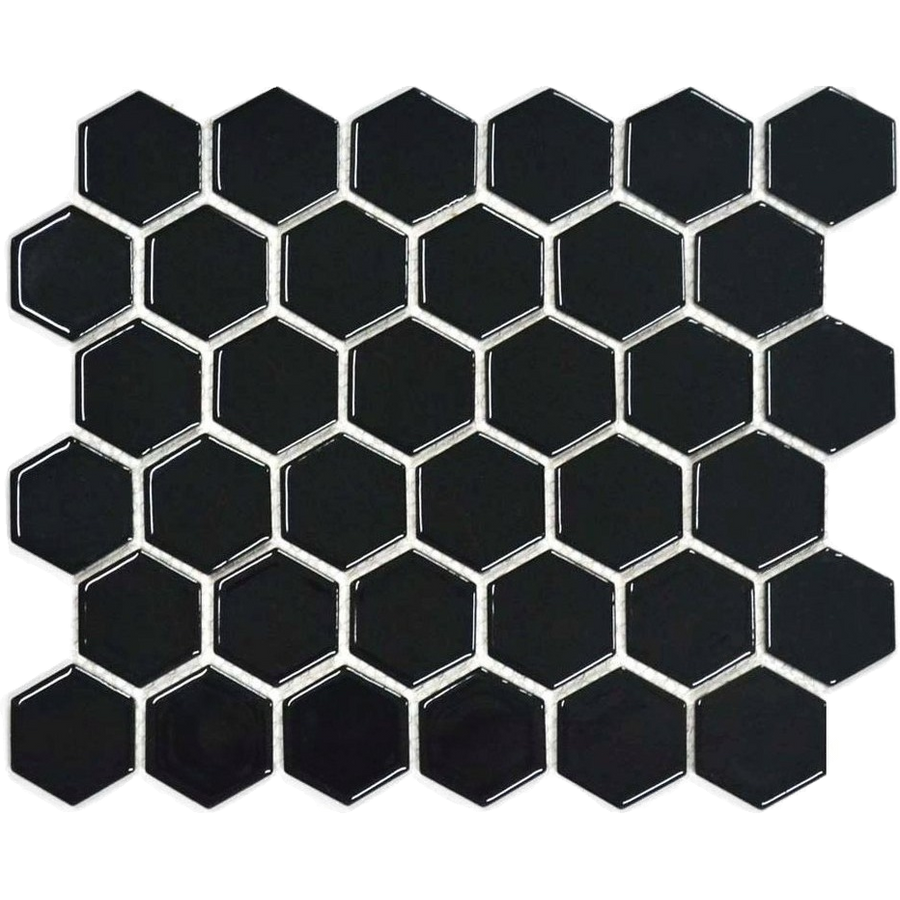 Saltbush Eclipse Hexagon Mosaic Gloss 51x51