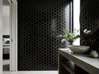 Saltbush Eclipse Hexagon Mosaic Gloss 51x51 tiles in a room