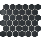 Saltbush Eclipse Hexagon Mosaic Matt 50x50, tiles laid together