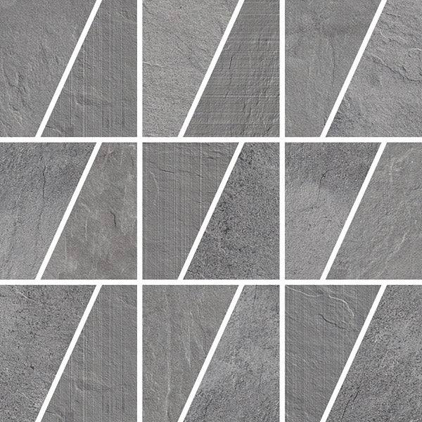 Sassafras Shale Mix Mosaic Sheet 375x375, tiles laid together