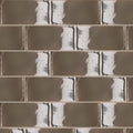 Scatto Tabacco Gloss 75x150, true-scale swatch: 400 x 400 mm of wall at real size