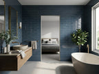 Soul Harbour Gloss 75x300 tiles in a room