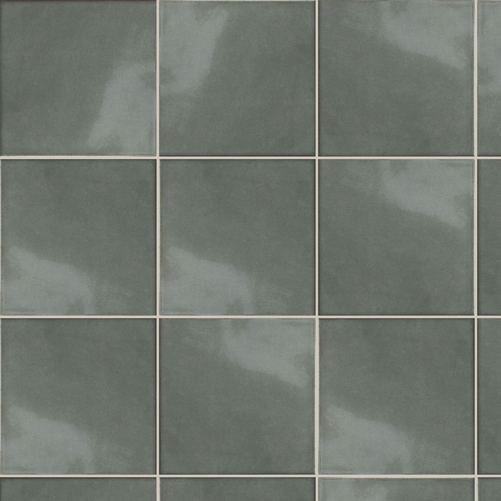 Soul Jade Gloss 125x125, true-scale swatch: 400 x 400 mm of wall at real size