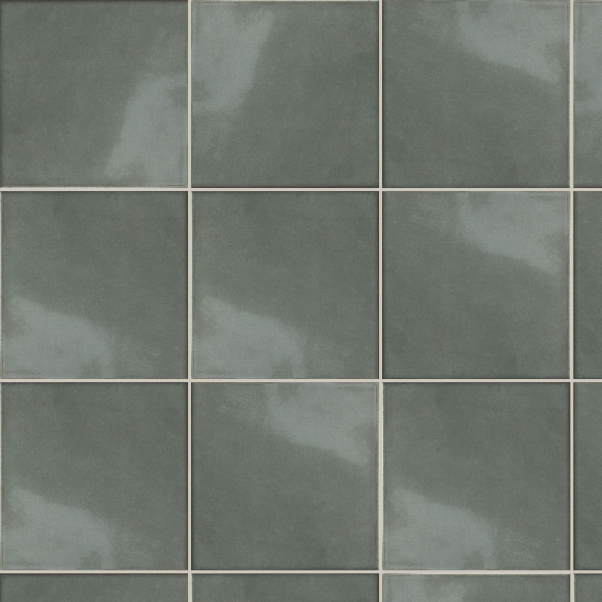 Soul Jade Gloss 125x125, true-scale swatch: 400 x 400 mm of wall at real size