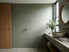 Spinifex Lichen Matt 100x100 tiles in a room