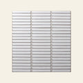 Stackbond Finger White Cloud Gloss 12x92 Finger Mosaic, true-scale swatch: 400 x 400 mm of wall at real size