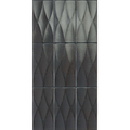 Taggerty Black Spur Braid Glazed 125x250, tiles laid together