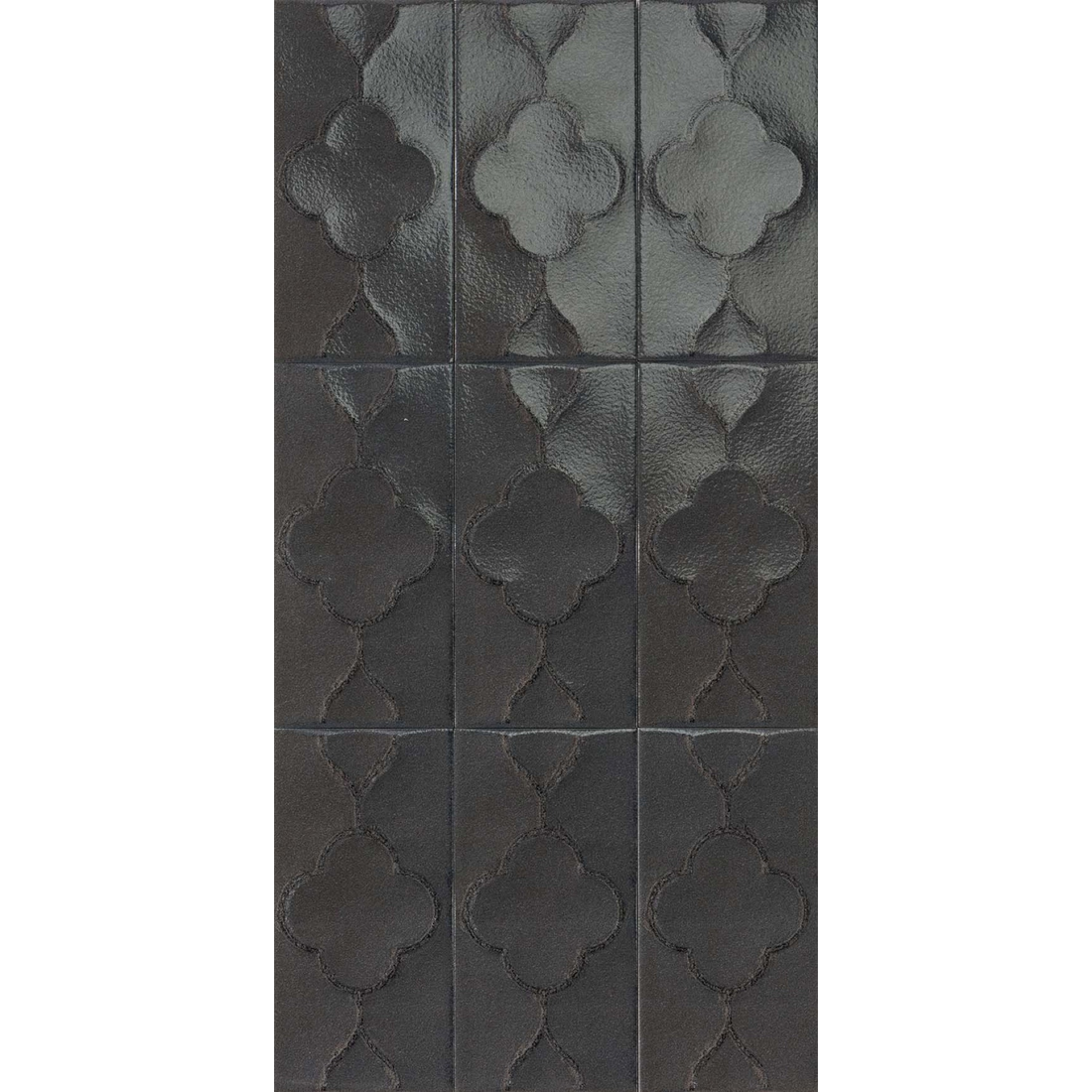 Taggerty Black Spur Trellis Glazed 125x250 tile